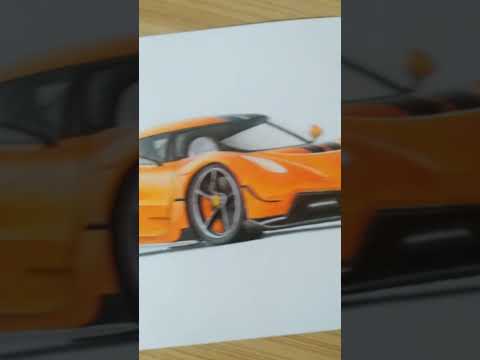 Koenigsegg Jesko | Drawing | #drawing #sketchart #cars #shorts