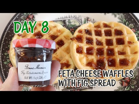 Day 8 Bonne Maman Advent Calendar 2022 🎄 Feta Cheese Waffles 🧇 Dash Mini Waffle Maker