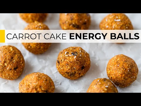 ENERGY BALLS RECIPE | carrot cake protein bites