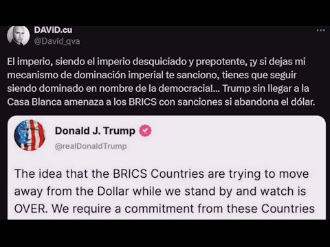 El dólar, un arma de guerra en decadencia: las amenazas de Trump a los BRICS