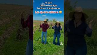 Salimos viejas trabajadoras 🤣! #agricultura #rancho #campo