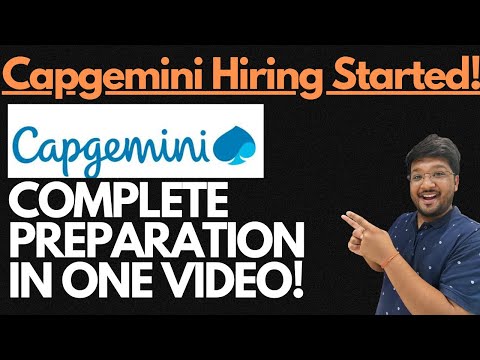 Capgemini Started Mass Hiring 2025 | Complete Preparation In One Video🔥🔥