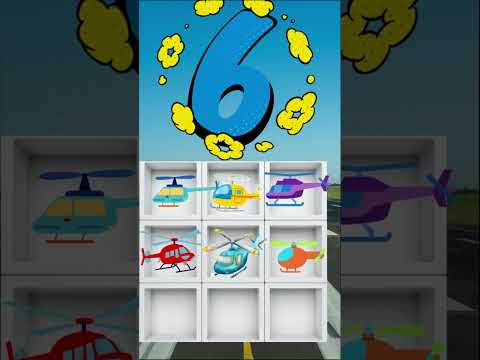 Helicopters Counting 1 to 10 | Fun Numbers for Kids!