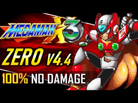 Mega Man X3: Zero Playabe (100% No Damage Completion Run) 4K