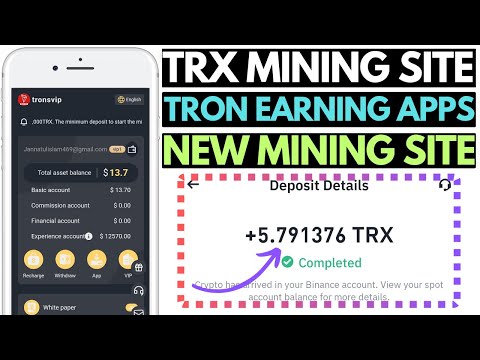 TRONSVIP'S | New TRX Mining Website | TRON Earning Apps | Best TRON Mining Website in 2024