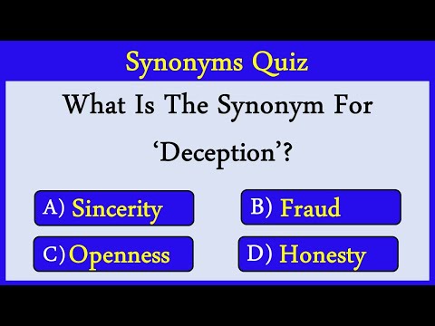 Synonyms Quiz 21: Can You Score 10/10?