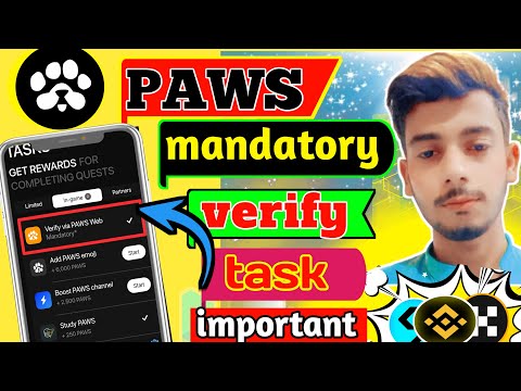 Paws verify your self task complete solution|paws snapshot New update|paws listing date