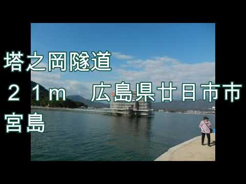 塔之岡隧道　２１ｍ　広島県廿日市市宮島