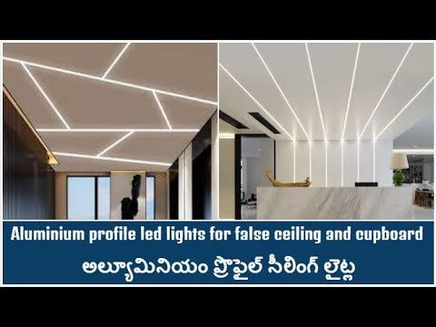 Aluminium profile led lights for false ceiling and cupboard