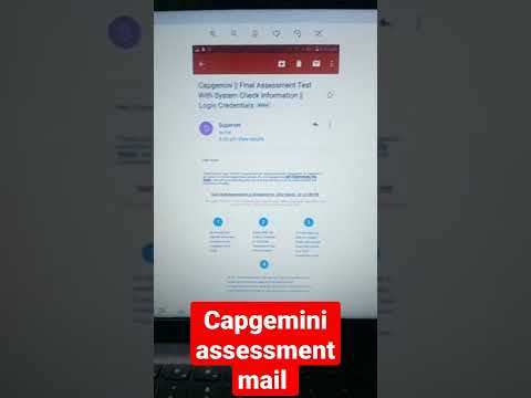 Capgemini assessment mail