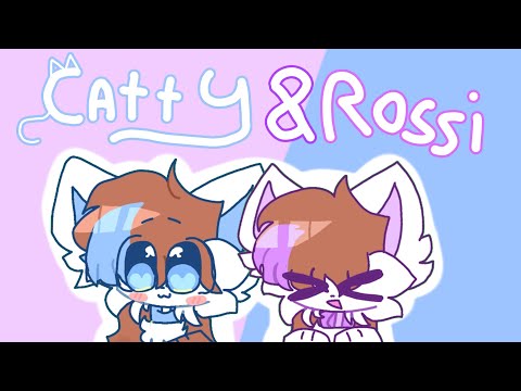 cat meme💙catty and rosie💜 gift!!!!@Cattas7