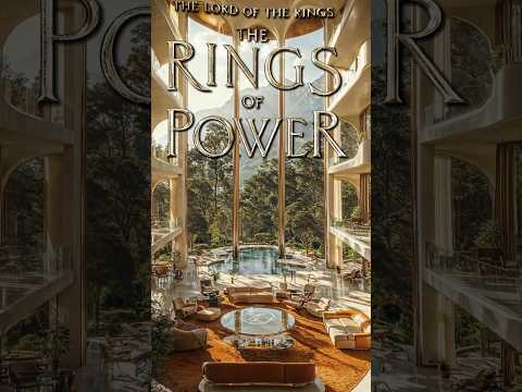 Mansion inspired by "The Rings of Power", design by Tolkien #theringsofpower #thelordoftherings