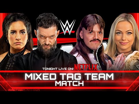 WWE 2K24 | Finn Balor & Raquel Rodriguez VS Dominik Mysterio & Liv Morgan - Mixed Tag Team Match