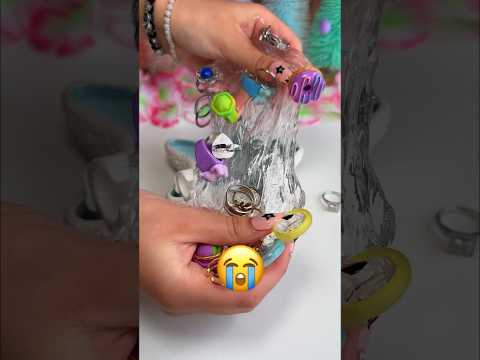 Adding my FAVORITE RINGS into SLIME! 😱💍💔 Search QPJK7 on SHEIN for affordable Beauty Essential