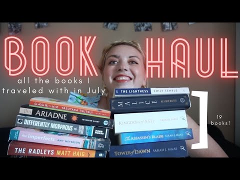 Book haul: the 19 books I traveled with in my carry ons from the US to France this July!