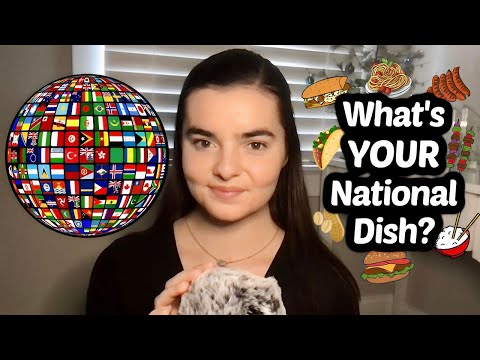 ASMR Whispering EVERY Country's National Dish | With Pictures!