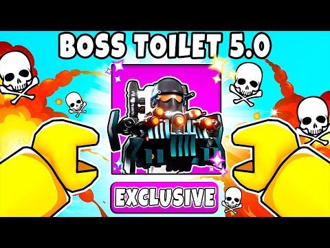 Unlocking BOSS TOILET 5.0 In Toilet Tower Defense