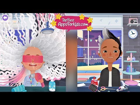 Double Hairdo Fun 💇 Toca Hair Salon 3💈 Game App for Kids