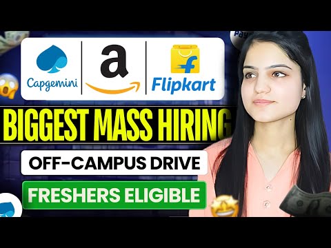 Biggest Mass Hiring 😱| Off-Campus Drive | Freshers Eligible | Apply now🔥