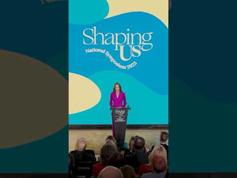 The Princess of Wales speaks at the #ShapingUs National Symposium