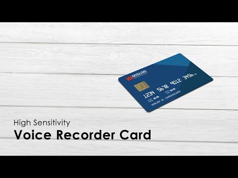 Amazing! High Sensitivity Voice Recorder Card, Ultra Slim