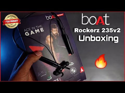 boAt Rockerz 235 V2 Neckband Bluetooth Earphones Unboxing & Review in Hindi | Fast Charging & IPX5