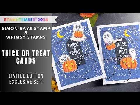 STAMPTEMBER Whimsy Stamps | Trick or Treat Cards