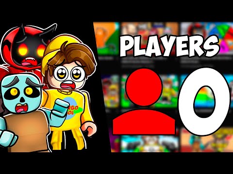 We Played ROBLOX GAMES with 0 PLAYERS...