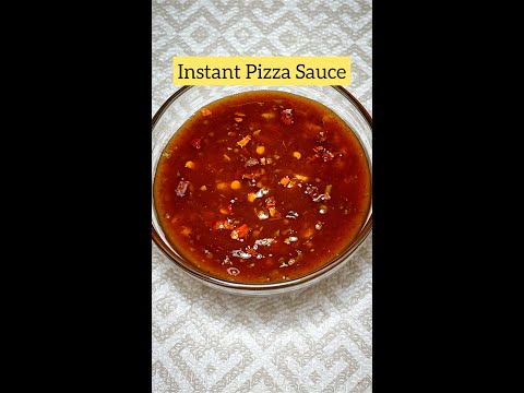 Instant pizza sauce by salty bite | #shorts