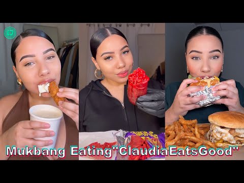 Mukbang Eating TikTok Videos by "Claudia Eats Good" | ClaudiaEatsGood ASMR Compilations 2024