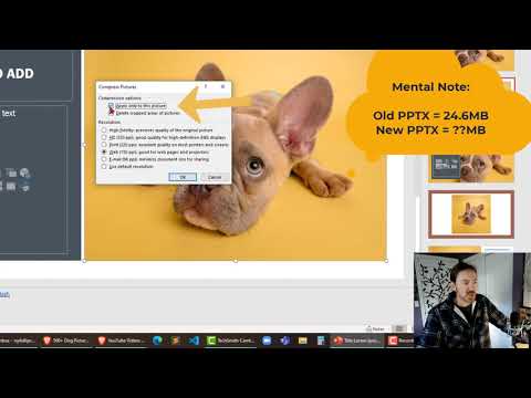 Compress Images in a PowerPoint to Reduce the Presentation File Size