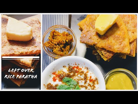 Rice paratha |चावल का पराठा   | Left Over rice paratha