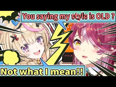 Marine Cares About Being Pointed Out as Old in Any Way [ENG SUB] Hololive Omaru Polka