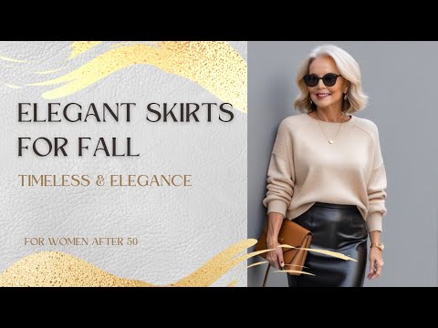 Elegant Fall Skirt Outfits for Women after 50