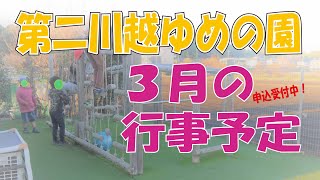 【第二川越ゆめの園】３月行事紹介動画　春よ来い！楽しいイベント盛りだくさん！