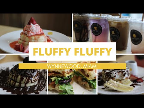 Fluffy pancakes from Fluffy Fluffy celebrating their Grand Opening! Wynnewood, Miami