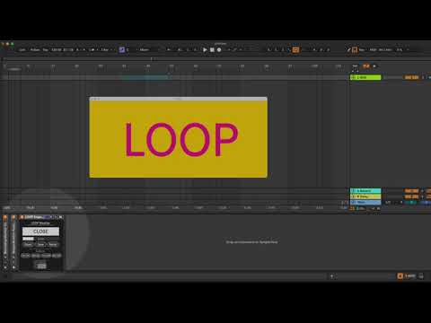 How to display LOOP state in a big window in Ableton Live - Max for Live Device