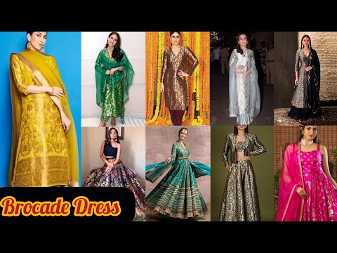 #2023 न्यू बनारसी ब्रोकेड ड्रेस के बिल्कुल लेटेस्ट डिजाइन | New Brocade Dress Design | Party Outfit