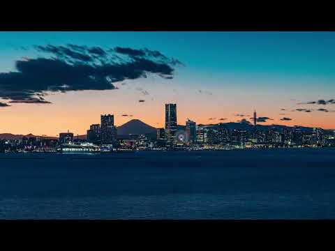 横浜ベイブリッジスカイウォークから眺める夕景【タイムラプス】