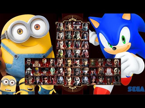 Mortal Kombat 9 - MINIONS & SONIC - Expert Tag Ladder - Gameplay @(1080p) - 60ᶠᵖˢ ✔