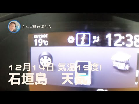 【石垣島天気】12月14日12時ごろ。15秒でわかる今日の石垣島の様子。