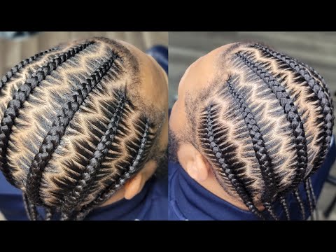 Zigzag Stitch Braids| Easiest way to do Zigzag parts 🚨💫