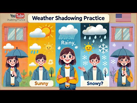 Shadowing: Weather Talk | American English Listening, Speaking & Vocabulary Practice #easyenglish