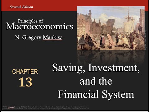 EC233 Principles of Macroeconomics- CH 13 - Savings, Investment and the Financial Systems - Part 1