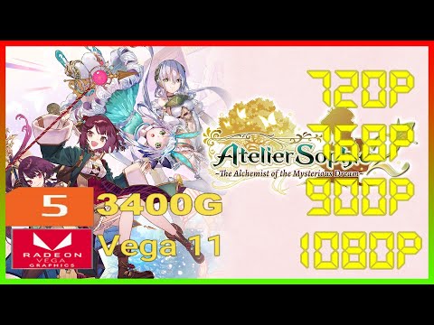 Atelier Sophie 2 The Alchemist of the Mysterious Dream  Ryzen 5 3400G Vega 11 2x8 (2666MHz) 16GB RAM