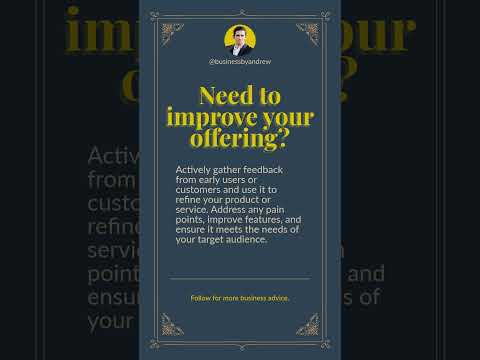 How to Refine Your Product or Service Based on Feedback #ProductDevelopment #InnovateAndImprove