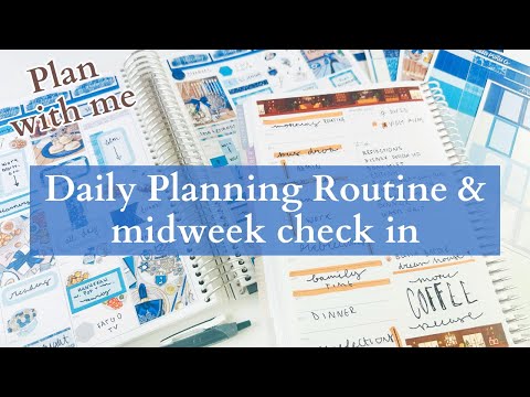 PLAN WITH ME | Midweek Check in & Update | Erin Condren Hourly & Daily Duo planning | PLANMAS