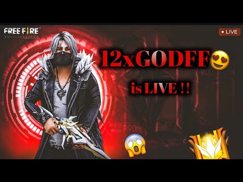 FREE FIRE LIVE CS RANK PUSH || 12xGodFF is live!