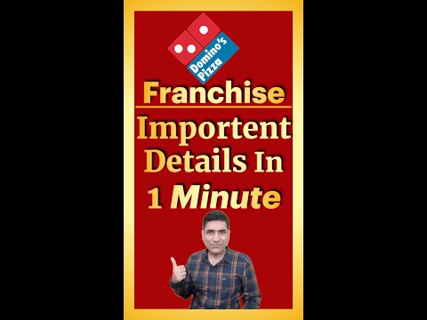 Domino's Franchising India I Fast Food Franchise Business Opportunities in India 🤑🔥  #shorts