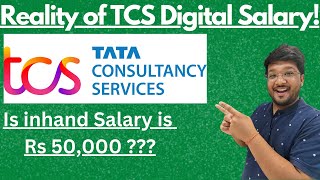 TCS Digital Salary Structure 2024 | Reality of TCS Salary | TCS In-hand Salary for Freshers🔥🔥